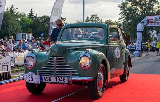 35. ŠKODA TUDOR, 1948, 1100 ccm posádka L. Prejzek E. Hlavičk