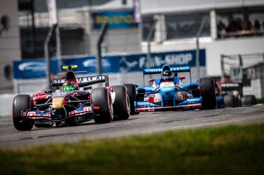 BOSS GP's F1 train with Gerstl followed by Ehninger - Credit Ang