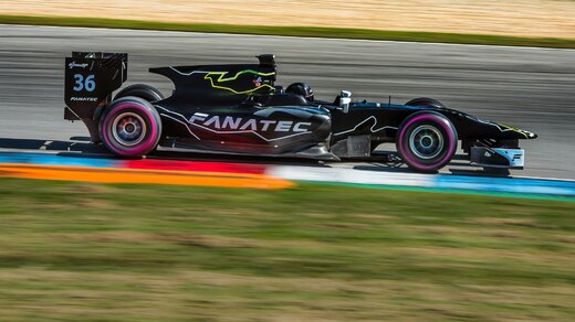 One of the newer Formula 2 cars - Credit Angelo Poletto-BOSS GP.
