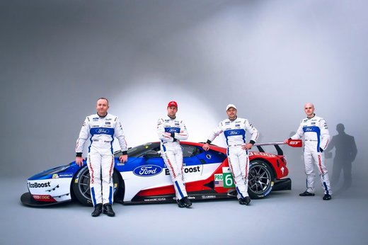 Piloti nového Fordu GT_zleva - Olivier Pla, Stefan Mücke, Andy P