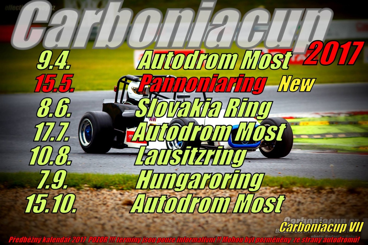 Carbonia Cup - kalendář