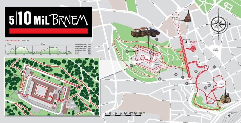 mapa nočního běhu